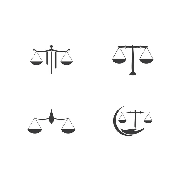Λογότυπο του δικηγορικού γραφείου κλίμακας — Διανυσματικό Αρχείο