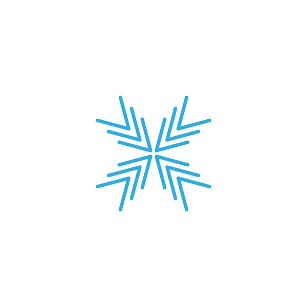 Logo dei fiocchi di neve — Vettoriale Stock