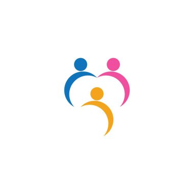 Evlat Edinme ve Toplum Bakımı Logo şablonu vektörü