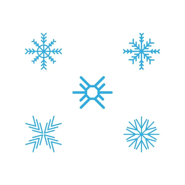 Schneeflocken-Logo — Stockvektor