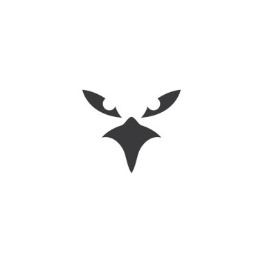 Şahin kartal logo şablonu 