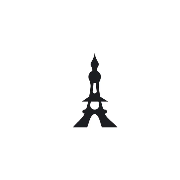 Logotipo da torre eifel — Vetor de Stock