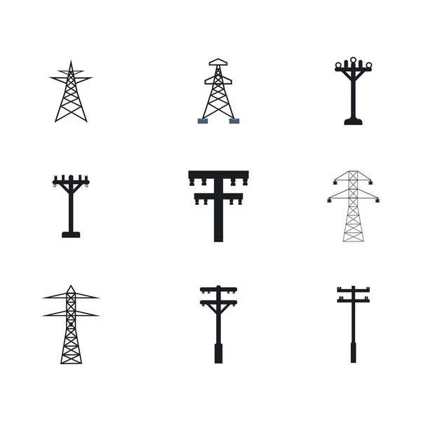 Illustration tour electrikal — Image vectorielle