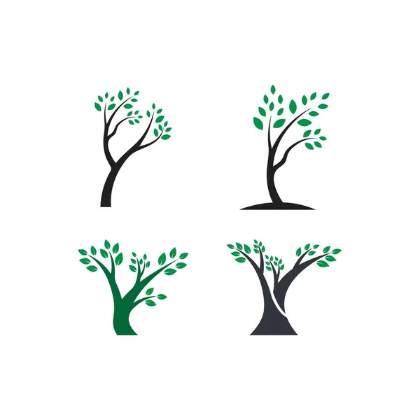 Ağaç Logosu Vektör Çizimi — Stok Vektör