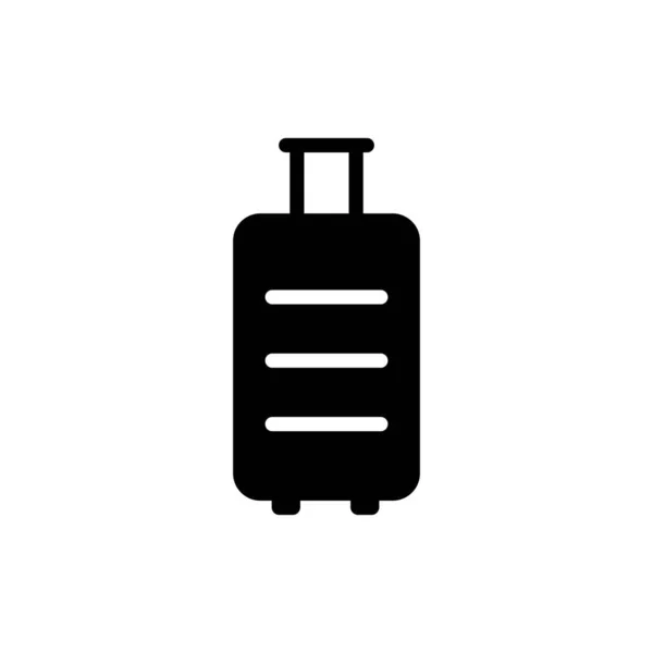 スーツケースアイコンベクトルイラストテンプレート — ストックベクタ