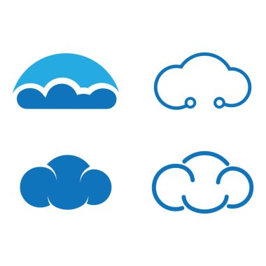 Bulut Logo vektör tasarım şablonu