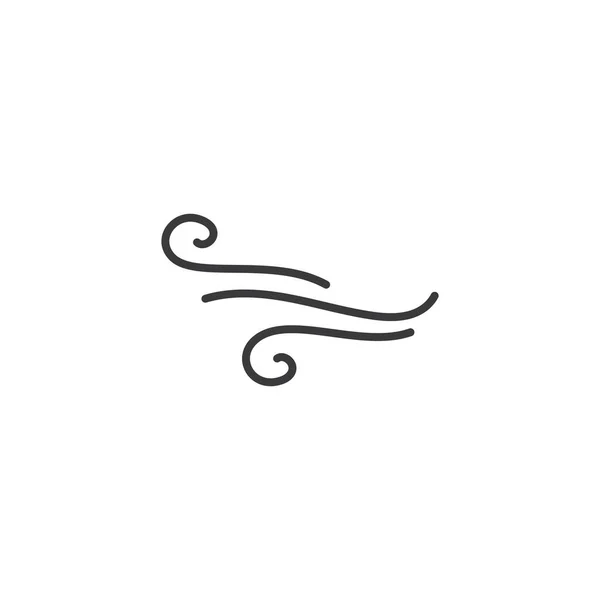 Wind Logo Vector Template Ontwerp — Stockvector