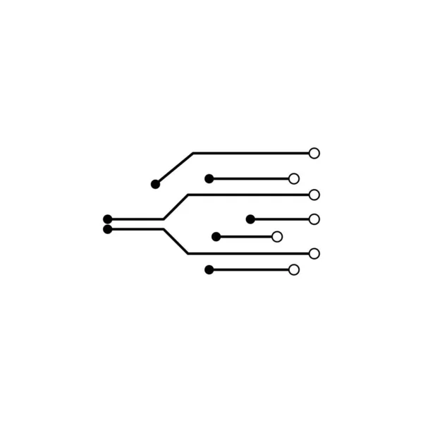 Circuitlogo Vector Template Ontwerp — Stockvector