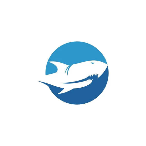Modèle Vectoriel Illustration Logo Requin — Image vectorielle