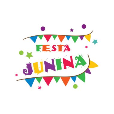 Festa junina kutlama vektör tasarım şablonu