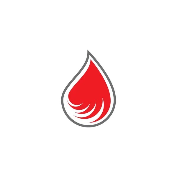 Blood Donor Ilustration Logo Vector Template — 스톡 벡터