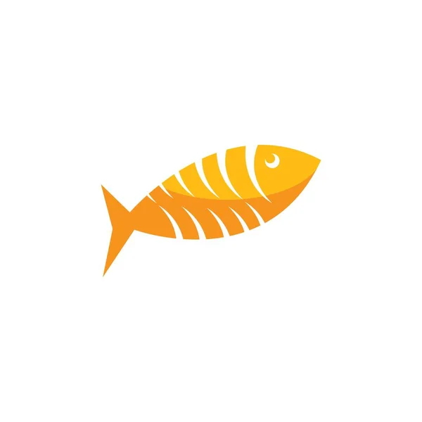 Modèle Vectoriel Ilustration Logo Poisson — Image vectorielle