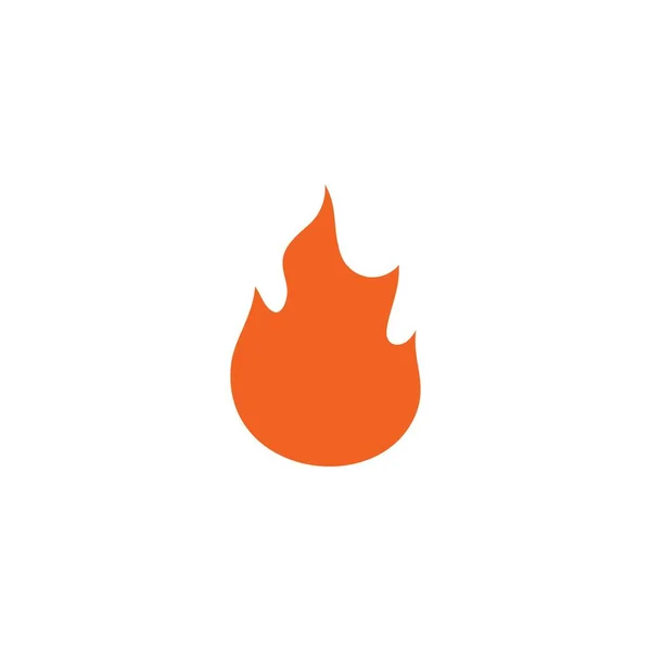 Feuer Flamme Logo Vorlage Vektor — Stockvektor