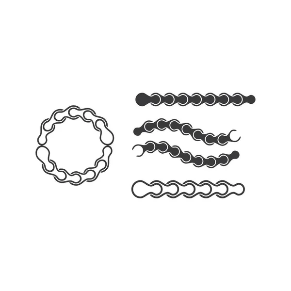 Chain Business Företag Abstrakt Enhet Vektor Logotyp Design Mall — Stock vektor