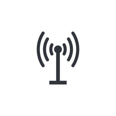 kablosuz Logo Şablonu vektör çizimi