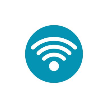 kablosuz Logo Şablonu vektör çizimi