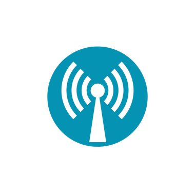 kablosuz Logo Şablonu vektör çizimi