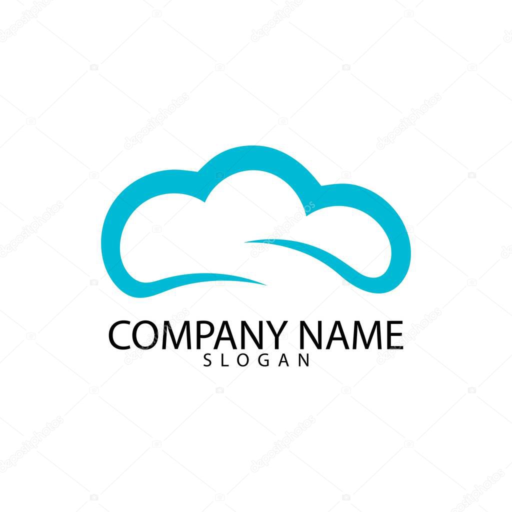 Cloud Logo vector design Template