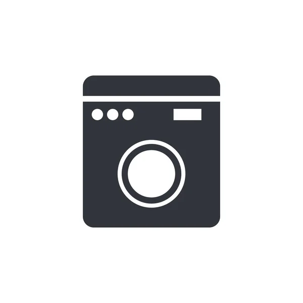 Washing Machine Logo Illustration Template Desig — Stock Vector