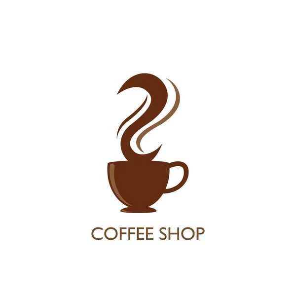 Coffee Shop Logo Template Vector Icon Design — Stock Vector