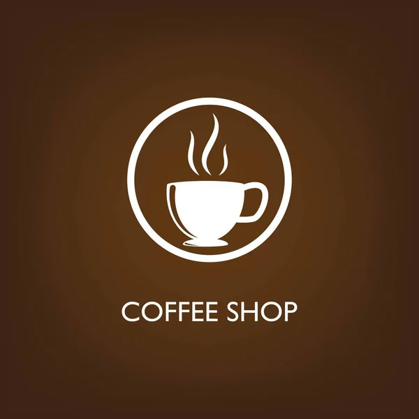 Coffee Shop Logo Template Vector Icon Design — Stock Vector