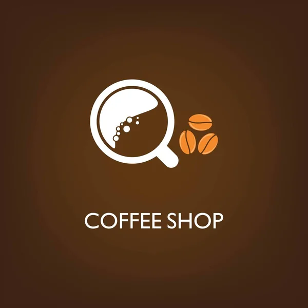 Coffeeshop Logo Vorlage Vektor Icon Design — Stockvektor