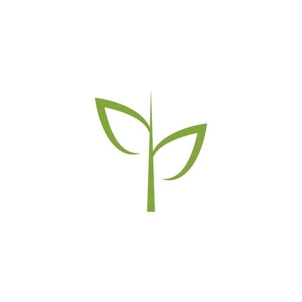 Logo Foglia Verde Ecologia Elemento Natura Icona Vettoriale — Vettoriale Stock