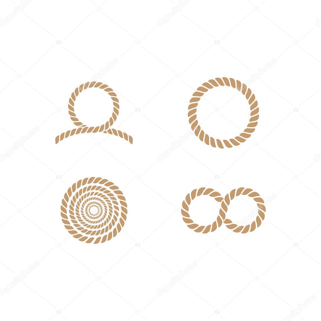 Rope icon vector illustration template