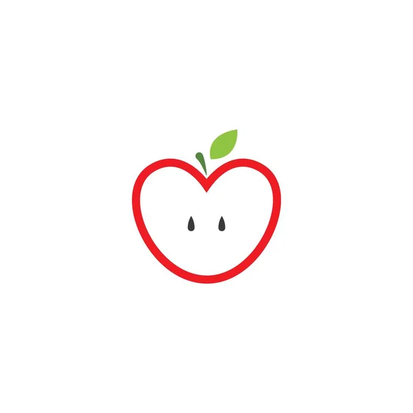 Ilustracja Wektor Logo Apple — Wektor stockowy
