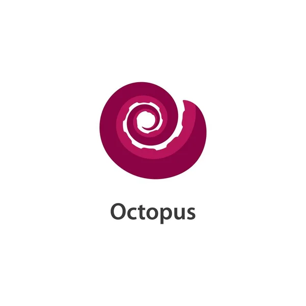 Pulpo Logotipo Ilustración Vector Plantilla — Vector de stock