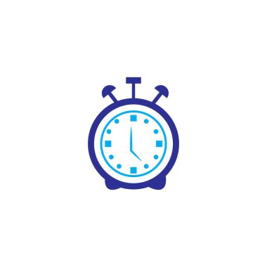 Zaman simgesi vektör resmetme şablonu