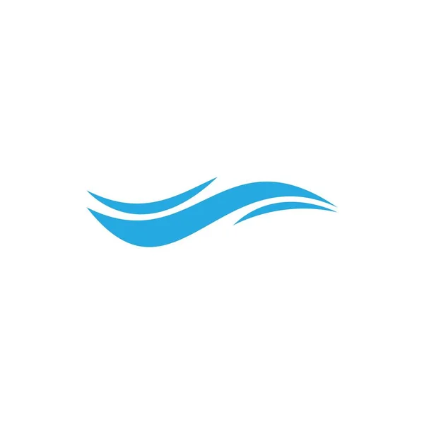 Ola Agua Natural Logo Vector Diseño — Archivo Imágenes Vectoriales