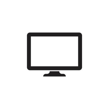 monitör bilgisayar simgesi vektör tasarımı