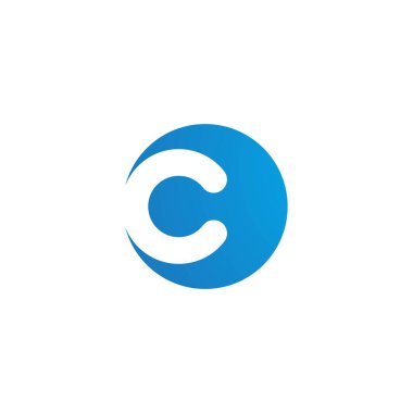 C Harfi Logo Şablonu vektör simgesi tasarımı