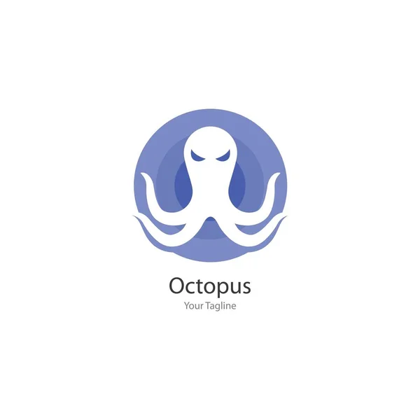 Pulpo Logotipo Ilustración Vector Plantilla — Vector de stock