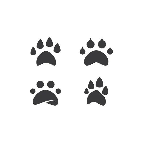 Paw Logo Vektör Şablonu — Stok Vektör