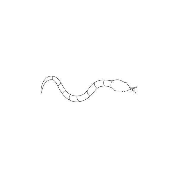 Modello Ilustrazione Vettoriale Del Logo Del Serpente — Vettoriale Stock