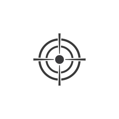 Hedef simge vektör ilüstrasyon şablonu