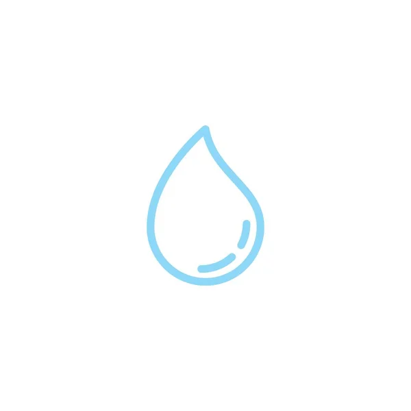Agua Gota Logotipo Plantilla Vector Ilustración — Archivo Imágenes Vectoriales