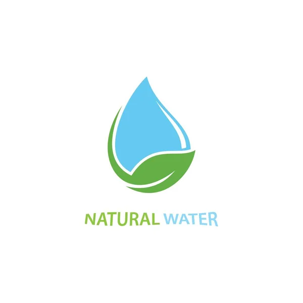 Waterdruppel Logo Vector Illustratie — Stockvector