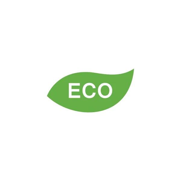 Hoja Verde Logo Ecología Naturaleza Elemento Vector Icono — Archivo Imágenes Vectoriales