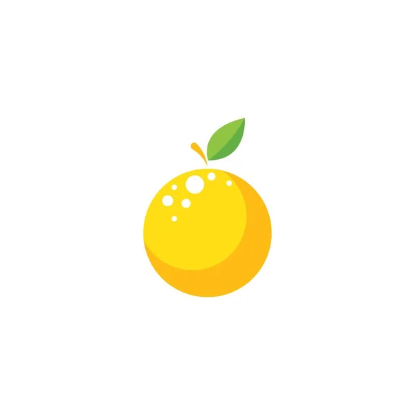 Logotipo Fruta Laranja Modelo Ilustração Vetorial —  Vetores de Stock