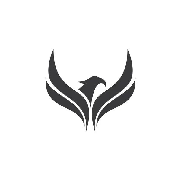Phoenix Fuego Bird Logo Plantilla Vector — Archivo Imágenes Vectoriales