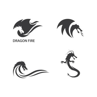 Ejderha logosu vektör çizimi