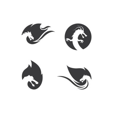 Ejderha logosu vektör çizimi