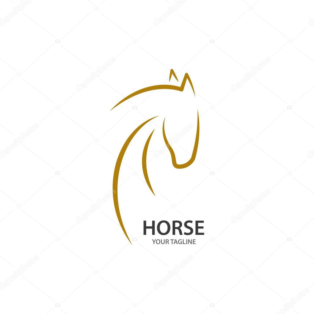 Horse Logo Template Vector illustration design