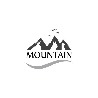 Dağlar Logo Şablonu vektör tasarımı