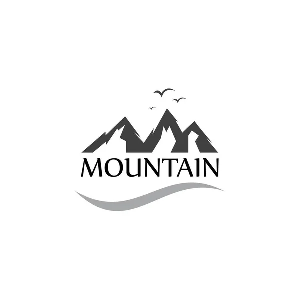 Modèle Logo Des Montagnes Conception Vectorielle — Image vectorielle