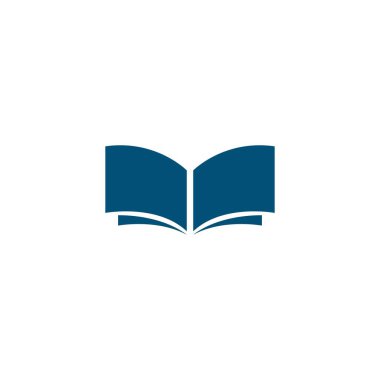 Kitap eğitimi logo şablonu vektör illüstrasyon tasarımı