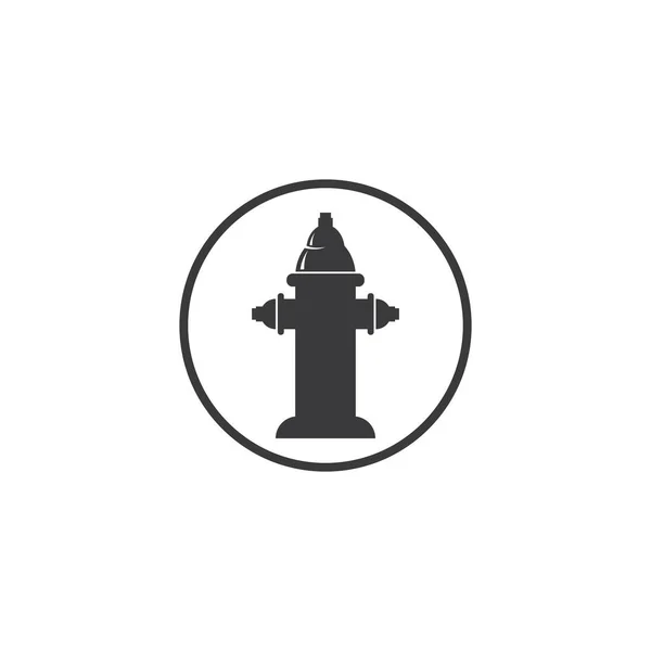 Logotipo Hidrante Fogo Design Plano Vetor Ícone — Vetor de Stock
